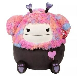 SQUISHMALLOWS 12" Frumpy the Bigfoot Valentine's Day Girly Goth Plush Super Soft